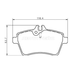 Колодки тормозные передн MERCEDES A-CLASS W169 04-/B-CLASS W245 05- BREMBO